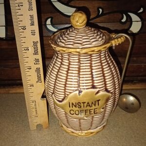 Vintage Tilso Instant Coffee Jar with Lid #52/973